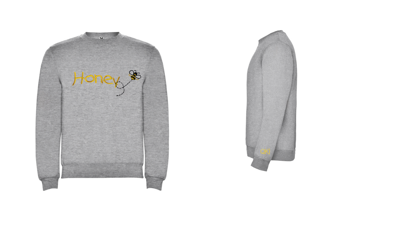 SUDADERA CUELLO REDONDO HONEY
