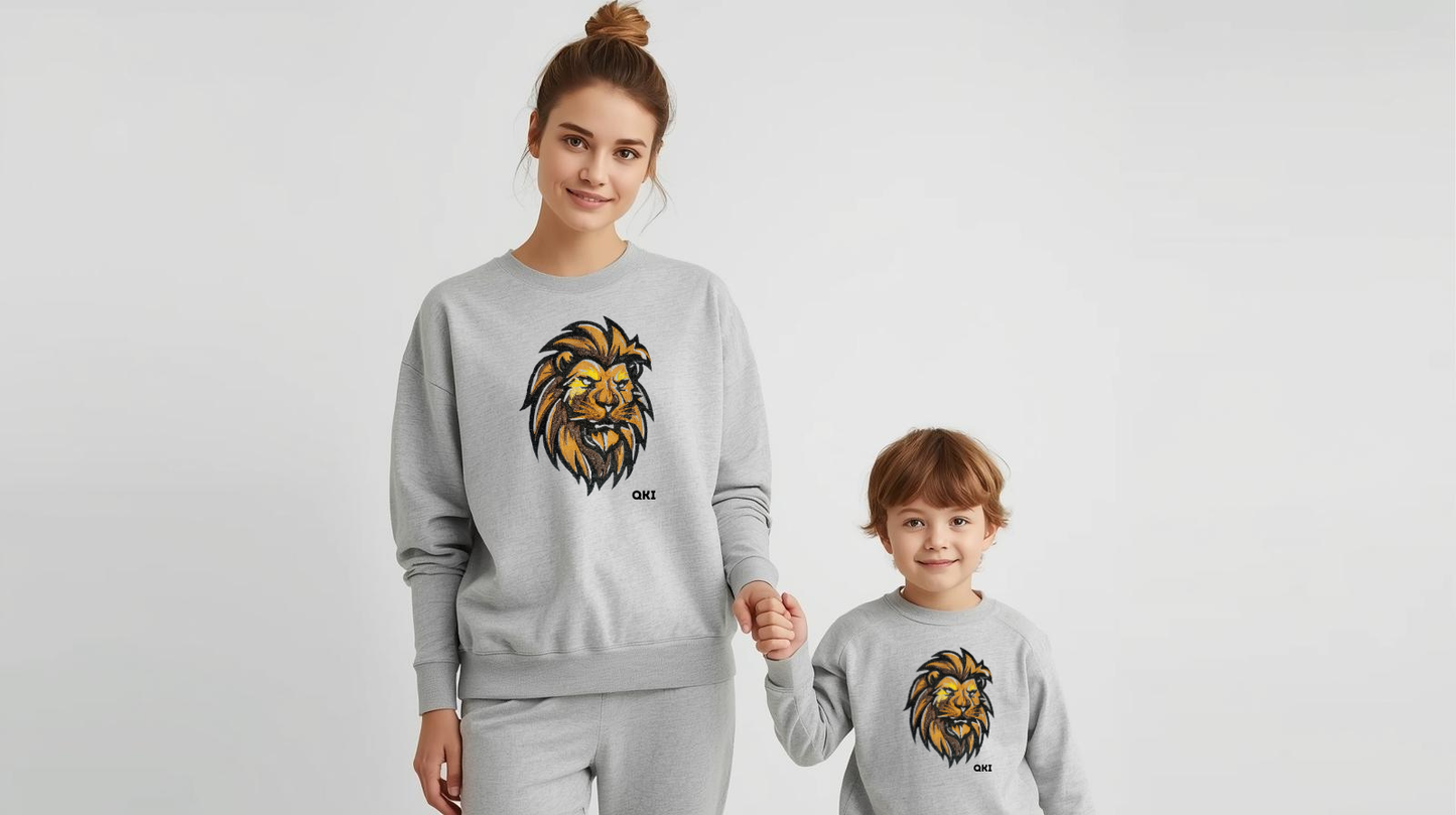 SUDADERA CUELLO REDONDO LEON SABANA