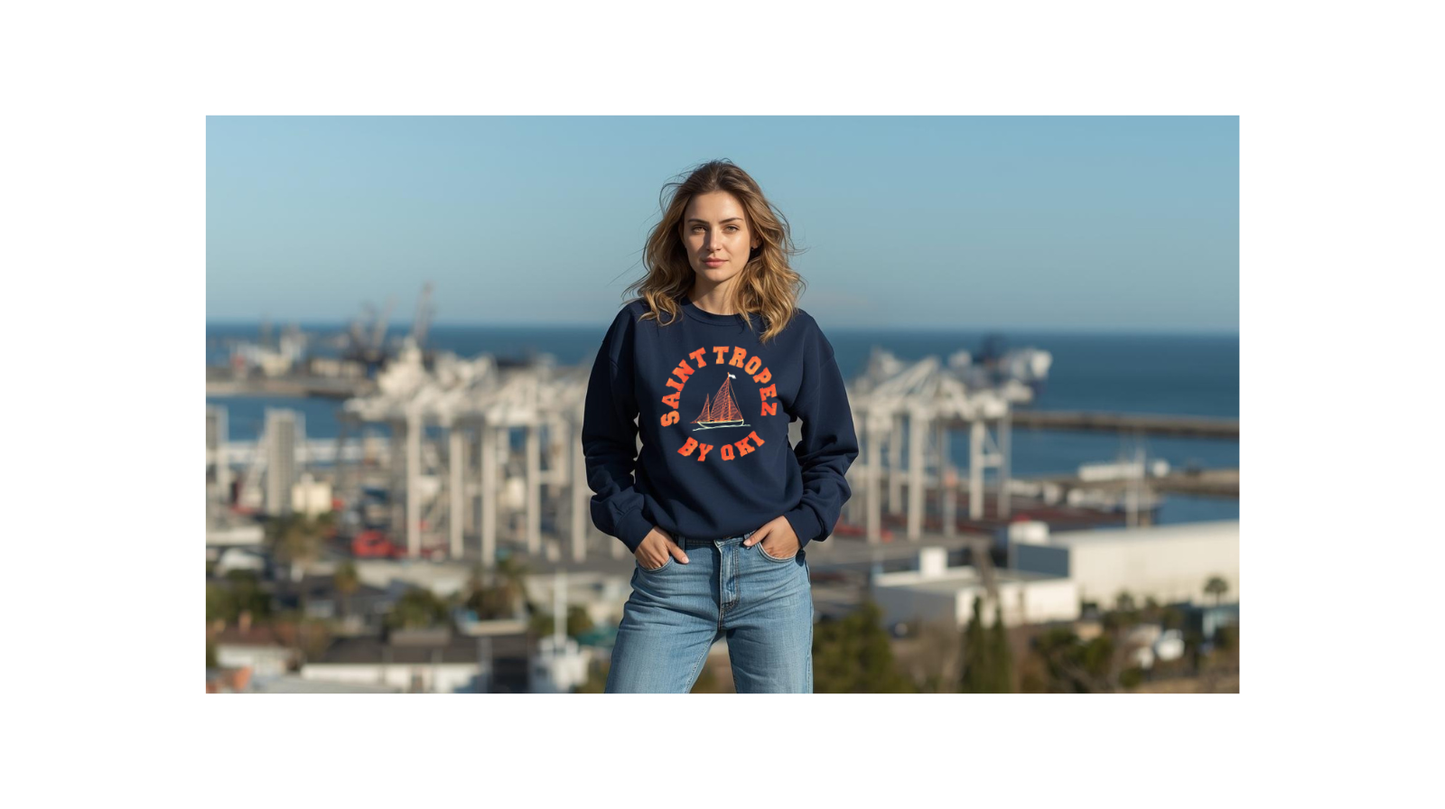 SUDADERA CUELLO REDONDO SAINT TROPEZ BARCO