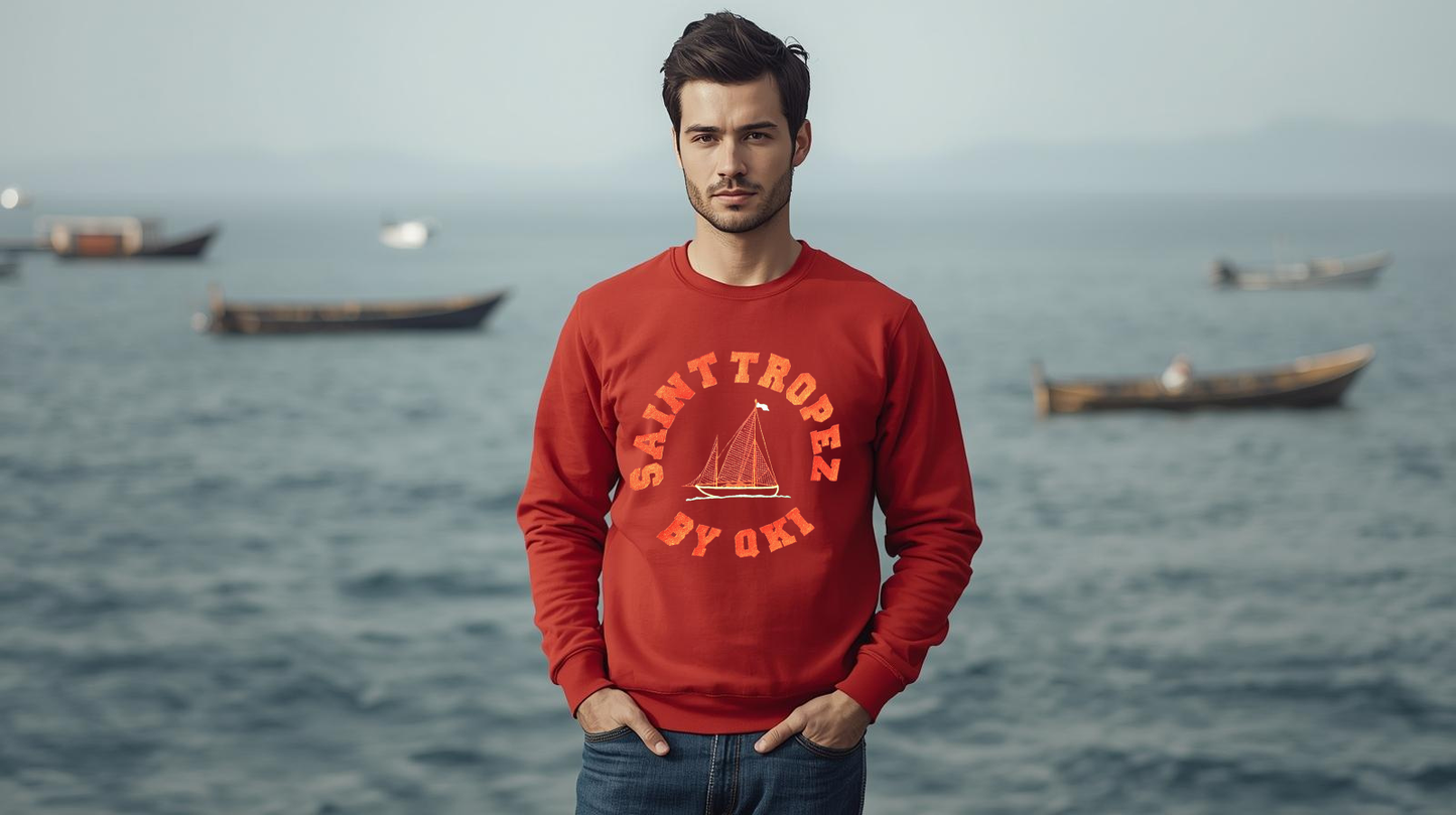 SUDADERA CUELLO REDONDO SAINT TROPEZ BARCO