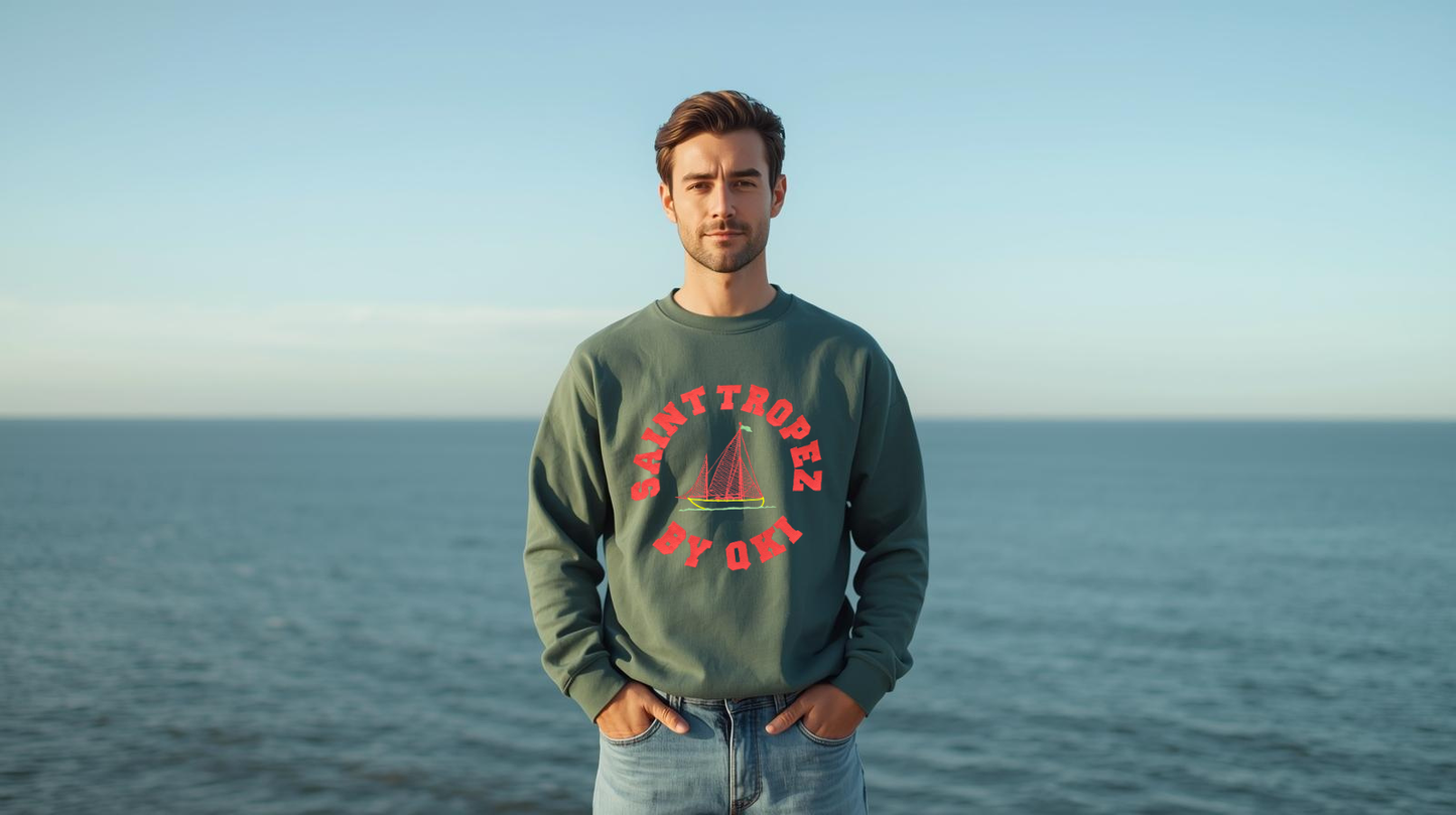 SUDADERA CUELLO REDONDO SAINT TROPEZ BARCO