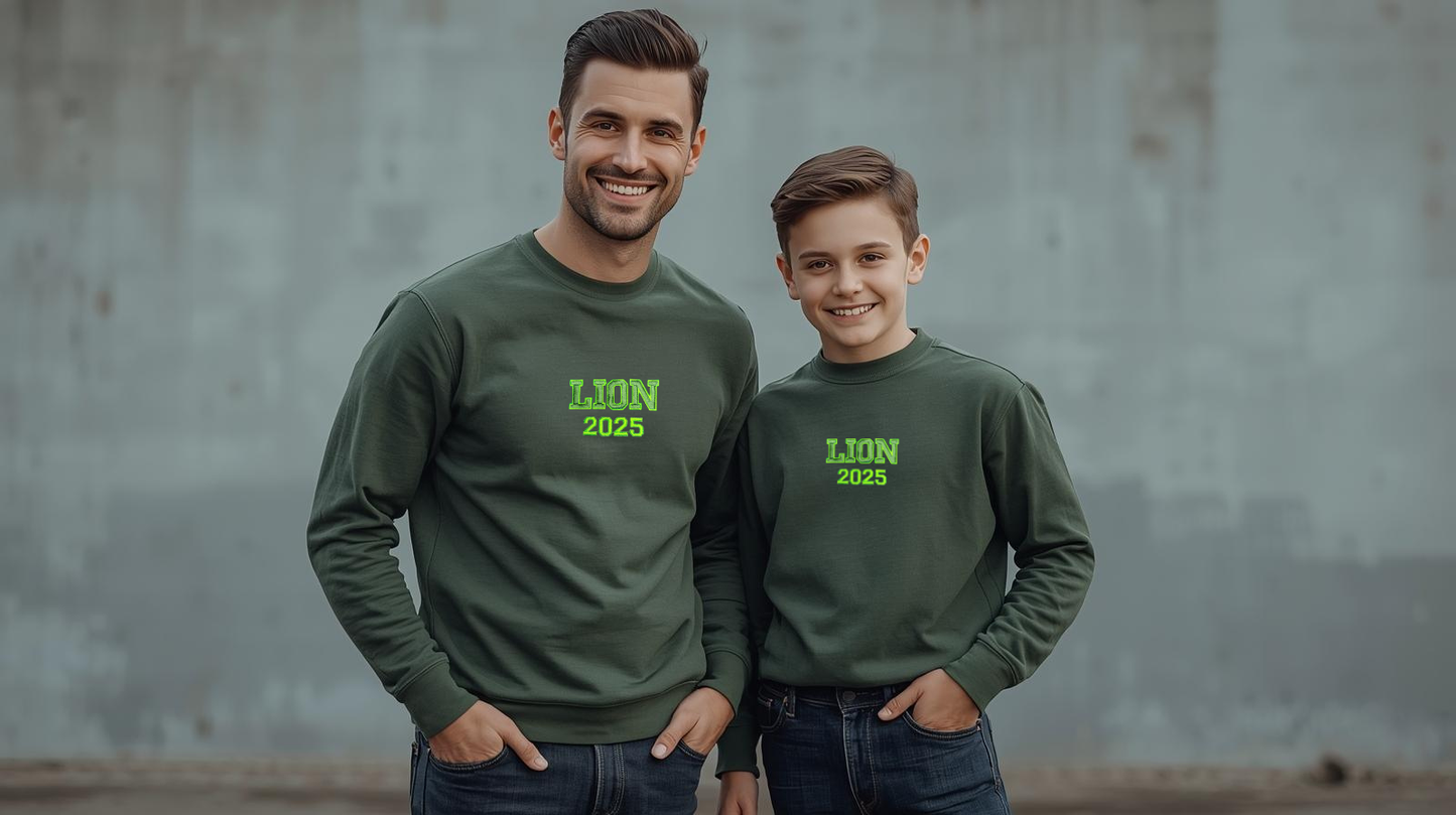 SUDADERA CUELLO REDONDO LION 2025