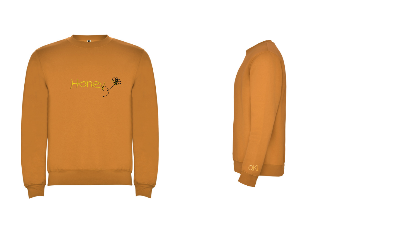 SUDADERA CUELLO REDONDO HONEY