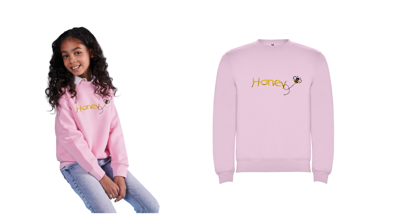 SUDADERA CUELLO REDONDO HONEY