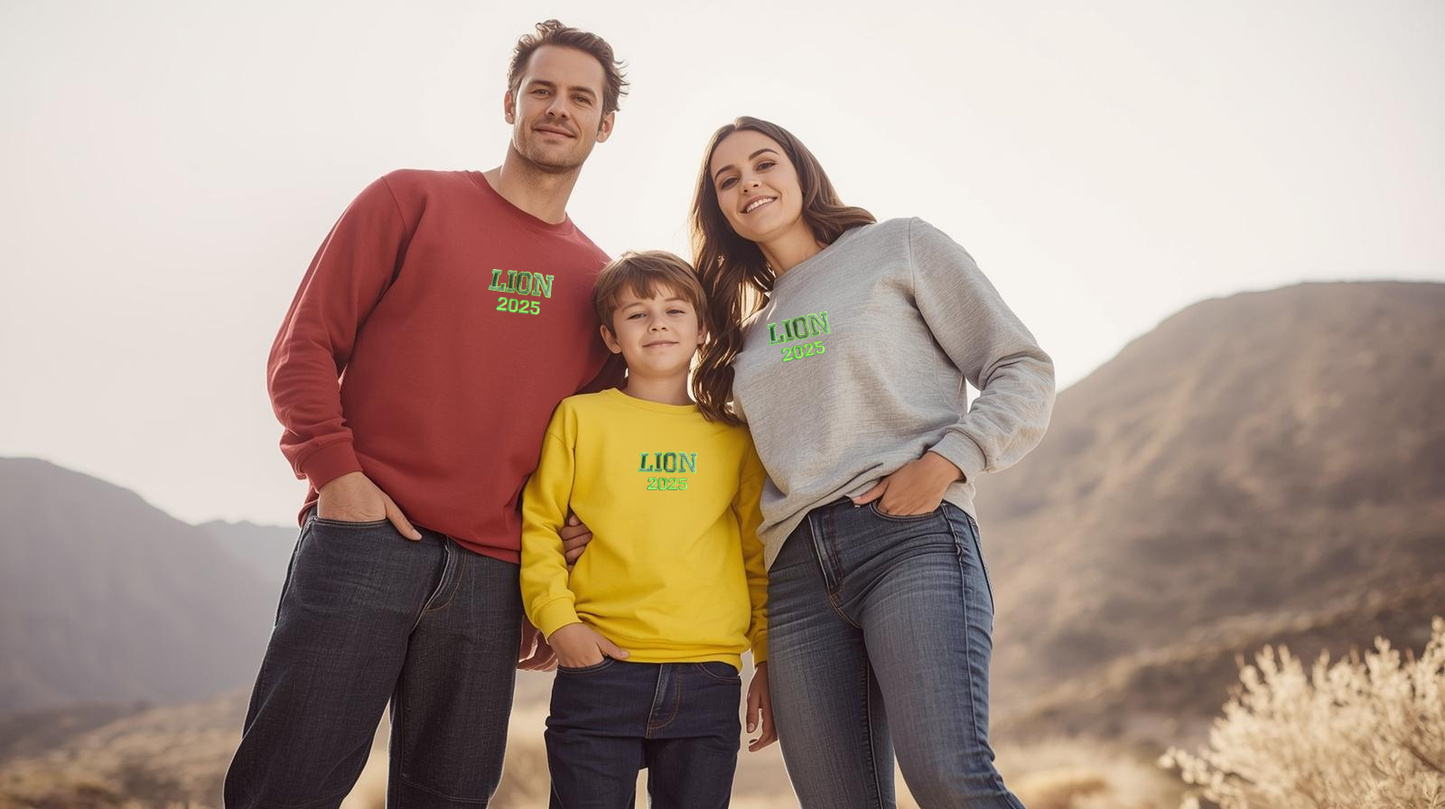 SUDADERA CUELLO REDONDO LION 2025