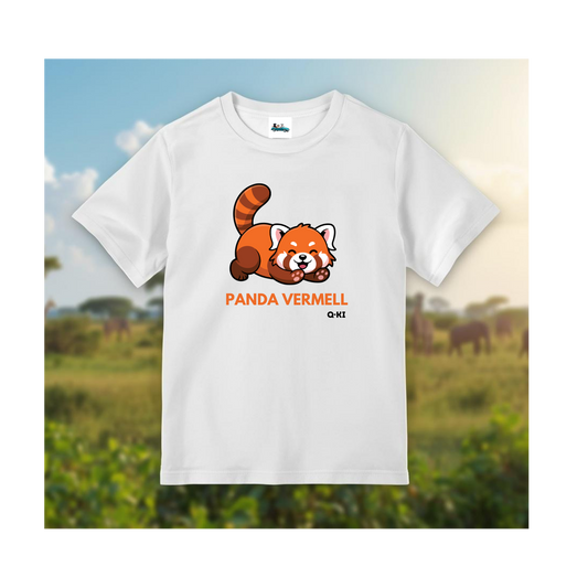 CAMISETA MANGA CORTA PANDA ROJO