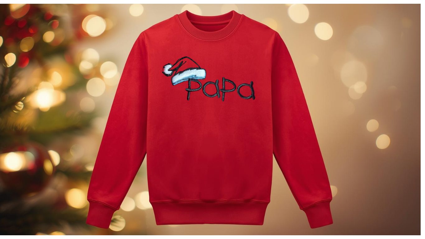 SUDADERA MAMÁ NOEL (Y PAPÁ!). PERSONALIZABLE!