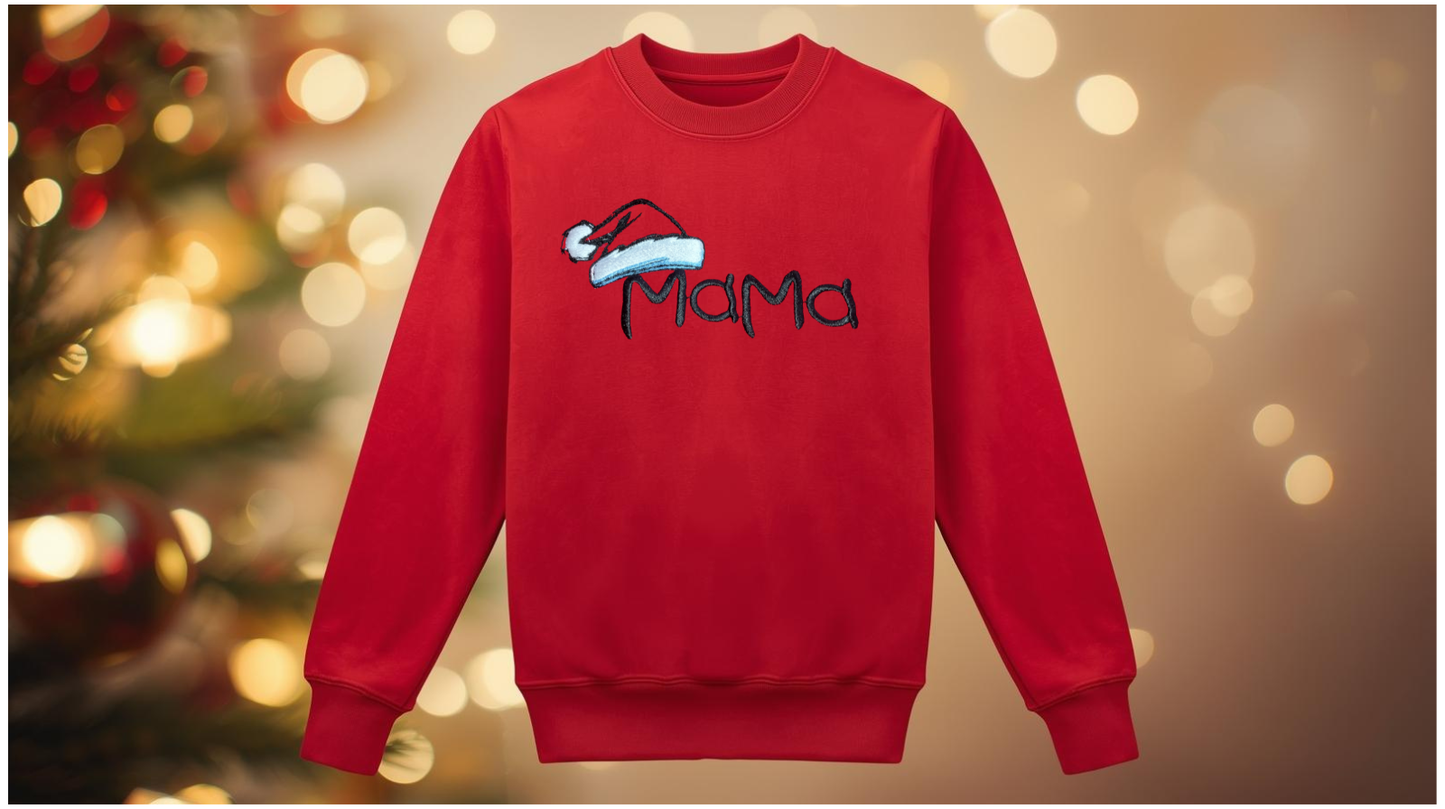 SUDADERA MAMÁ NOEL (Y PAPÁ!). PERSONALIZABLE!