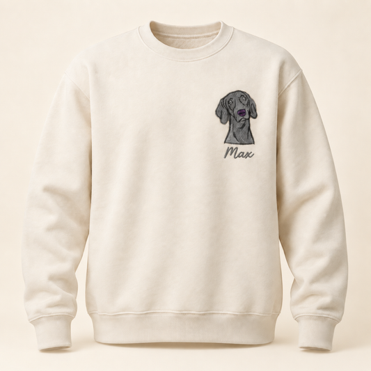 Dessuadora personalitzada · La teva mascota brodada