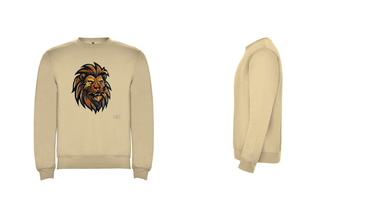 SUDADERA CUELLO REDONDO LEON SABANA