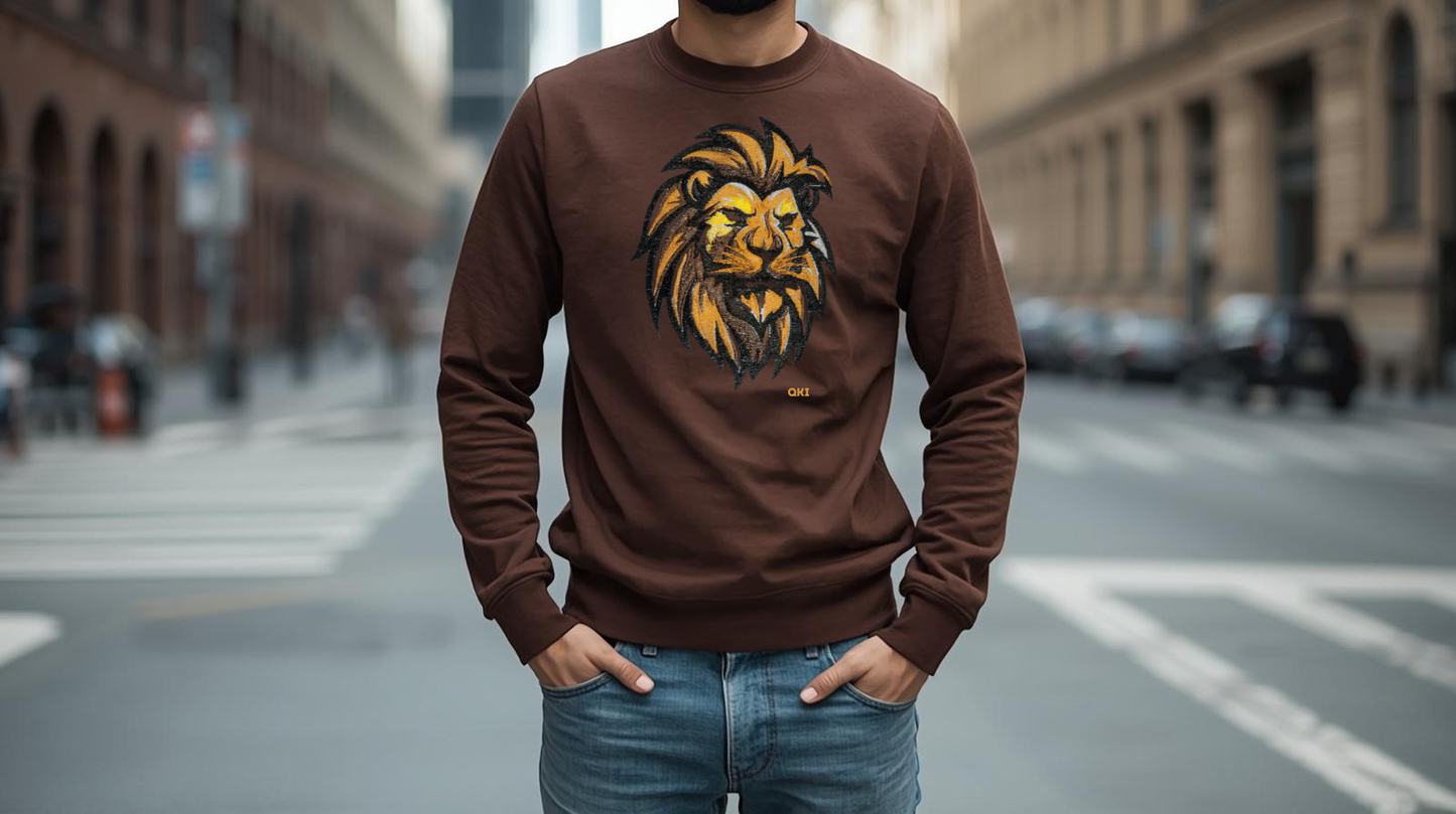 SUDADERA CUELLO REDONDO LEON SABANA