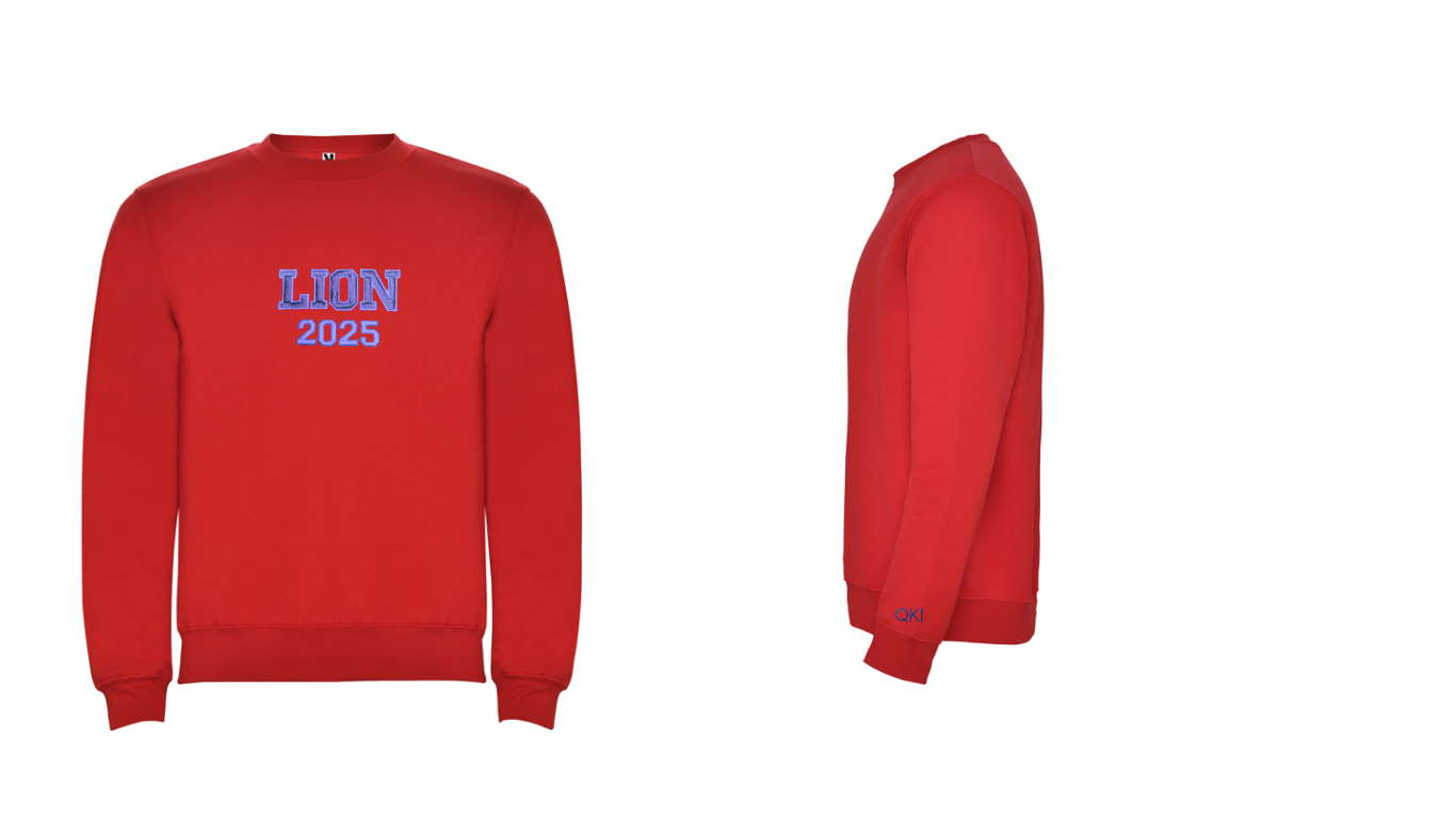 SUDADERA CUELLO REDONDO LION 2025