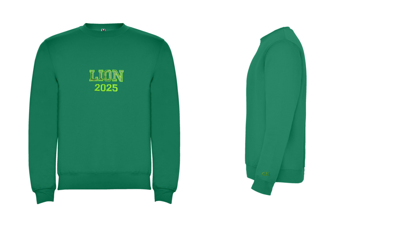 SUDADERA CUELLO REDONDO LION 2025